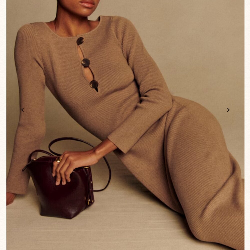 Sezane Scarlett Midi Dress